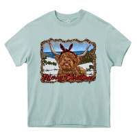 Arona merry christmas highland cow with farm Heavy Core Tee - RanaPortraitStore