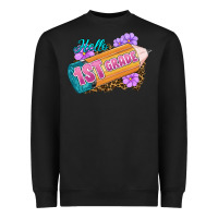 Black Hello 1st Grade Heavyweight Sweatshirt - RanaPortraitStore