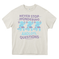 Cream axolotl questions Heavy Core Tee - linhVisuals
