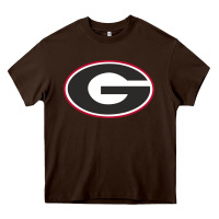 Chocolate Brown georgia a Heavy Core Tee - linhVisuals