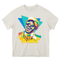 Cream stevie wonder vintage Heavy Core Tee - linhVisuals