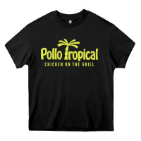 Black suitable-pollo-tropical-worn Heavy Core Tee - linhVisuals