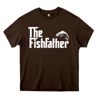 Chocolate Brown mens the fishfather funny fish father day lover t shirt t shirt Heavy Core Tee - linhVisuals