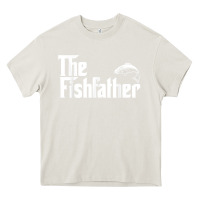Cream mens the fishfather funny fish father day lover t shirt t shirt Heavy Core Tee - linhVisuals