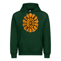 Forest Green orange gemstone Urban Hoodie - RanaPortraitStore