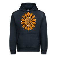 Navy orange gemstone Urban Hoodie - RanaPortraitStore