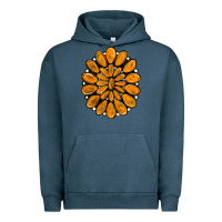 Pigment Midnight Navy orange gemstone Urban Hoodie - RanaPortraitStore