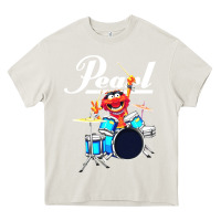 Cream the muppet show animal playing pearl drums Heavy Core Tee - linhVisuals