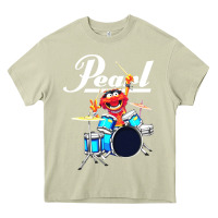 Mossy the muppet show animal playing pearl drums Heavy Core Tee - linhVisuals