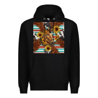 Black western horse Premium Hoodie - BarkalooDesign