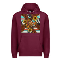 Burgundy western horse Premium Hoodie - BarkalooDesign