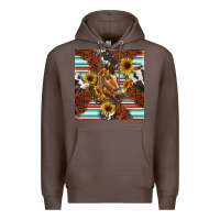 Coffee western horse Premium Hoodie - BarkalooDesign