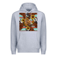 Heather Grey western horse Premium Hoodie - BarkalooDesign