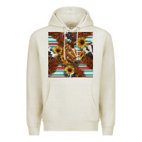 Oatmeal Heather western horse Premium Hoodie - BarkalooDesign