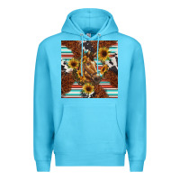 Ocean Blue western horse Premium Hoodie - BarkalooDesign