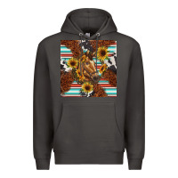 Smoke western horse Premium Hoodie - BarkalooDesign