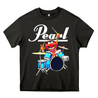 Asphalt the muppet show animal playing pearl drums Heavy Core Tee - linhVisuals