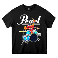 Black the muppet show animal playing pearl drums Heavy Core Tee - linhVisuals