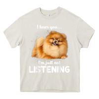 Cream pomeranian i hear you not listening t shirt Heavy Core Tee - linhVisuals