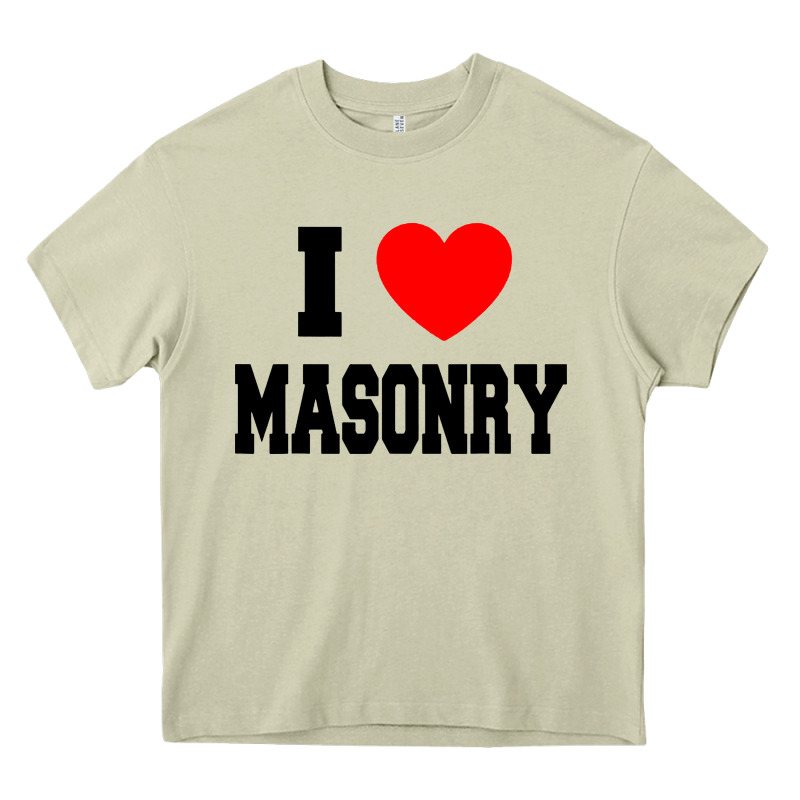 I Love Masonry Heavy Core Tee by linhVisuals | Teevron