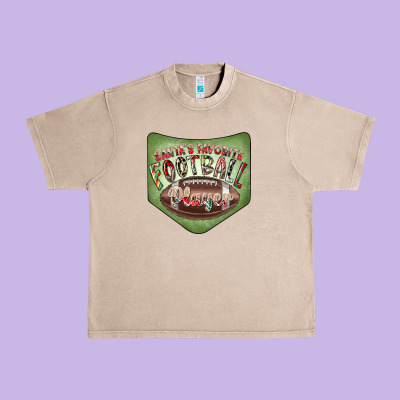 Christmas Pocket Urban Heavy Tee Designed By Cowhidedigitalart