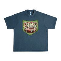 Midnight Navy Christmas Pocket Urban Heavy Tee - CowhideDigitalArt