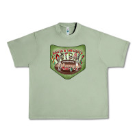 Oil Green Christmas Pocket Urban Heavy Tee - CowhideDigitalArt