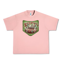 Salmon Christmas Pocket Urban Heavy Tee - CowhideDigitalArt