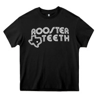 Black rooster teeth Heavy Core Tee - linhVisuals