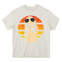 Cream retro basset hound t shirt men women kids gift t shirt Heavy Core Tee - linhVisuals