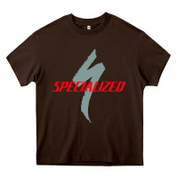 Chocolate Brown Specialized Bikes Bicycle Heavy Core Tee - linhVisuals