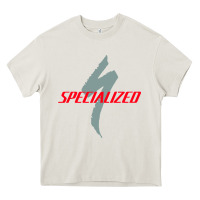Cream Specialized Bikes Bicycle Heavy Core Tee - linhVisuals