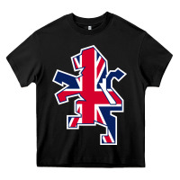Black great britain national Heavy Core Tee - linhVisuals