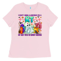 Bubblegum Pink respiratory therapist halloween humor Ladies Tee - CowhideDigitalArt