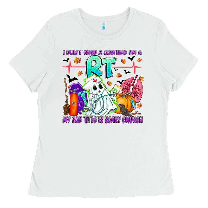 Respiratory Therapist Halloween Humor Ladies Tee by CowhideDigitalArt | Teevron