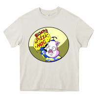 Cream bloaty pizza hog Heavy Core Tee - linhVisuals