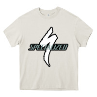 Cream Specialized Bikes Bicycle Heavy Core Tee - linhVisuals