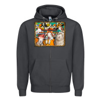 Smoke autumn sheeps Zipper Hoodie - Jasminsmagicworld