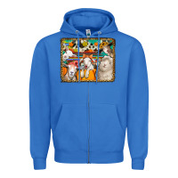 True Royal autumn sheeps Zipper Hoodie - Jasminsmagicworld