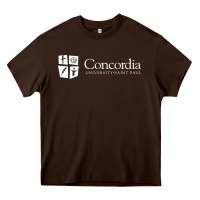Chocolate Brown Concordia University, St. Paul, apparel Heavy Core Tee - linhVisuals