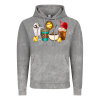 Cloud Rock Softball coffee cups Vintage Hoodie - Artiststas