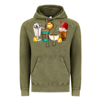 Vintage Olive Softball coffee cups Vintage Hoodie - Artiststas