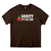 Chocolate Brown gravity, it's not just a good idea Heavy Core Tee - linhVisuals