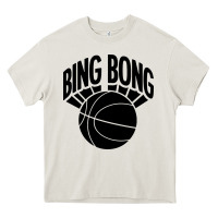 Cream black bing bong Heavy Core Tee - linhVisuals