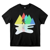 Black bigfoot t  shirt bigfoot   bigfoot 8 Heavy Core Tee - linhVisuals