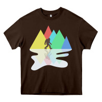 Chocolate Brown bigfoot t  shirt bigfoot   bigfoot 8 Heavy Core Tee - linhVisuals