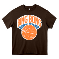 Chocolate Brown Bing Bong Vintage Heavy Core Tee - linhVisuals