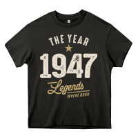 The Year 1947 - 75th Birthday Vintage Classic Heavy Core Tee | Teevron