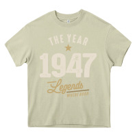 Mossy The Year 1947 - 75th Birthday Vintage Classic Heavy Core Tee - linhVisuals