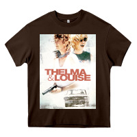 Chocolate Brown Thelma & Louise - CAR Heavy Core Tee - linhVisuals